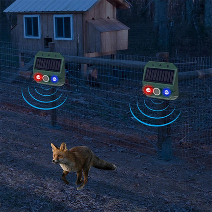 Zonne-energie dierenverjager – Ultrasoon + knipperlicht