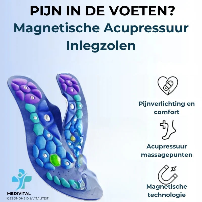 Medivital magnetische acupressuur inlegzolen