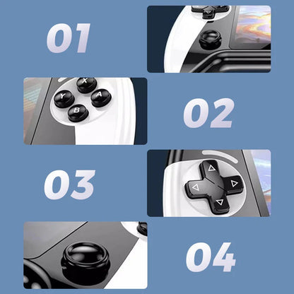 Op de draagbare retro arcade console