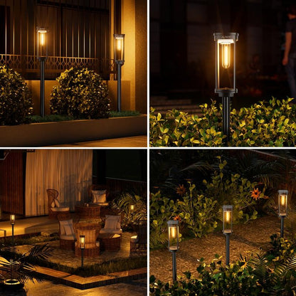 Zonne-Energie Tuinverlichting – Retro Design, 12-14 Uur Verlichting & IP65 Waterdicht