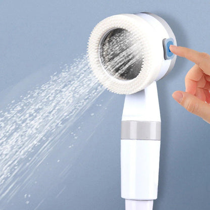 Draagbare douche voor op de camping met waterpomp