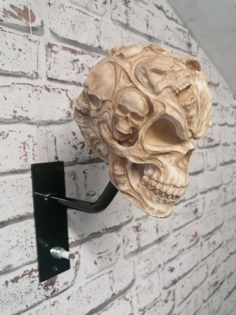 SkullRack Wandhouder voor Motorhelm en Jas