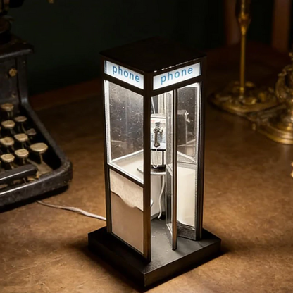 Retro telefooncel lamp