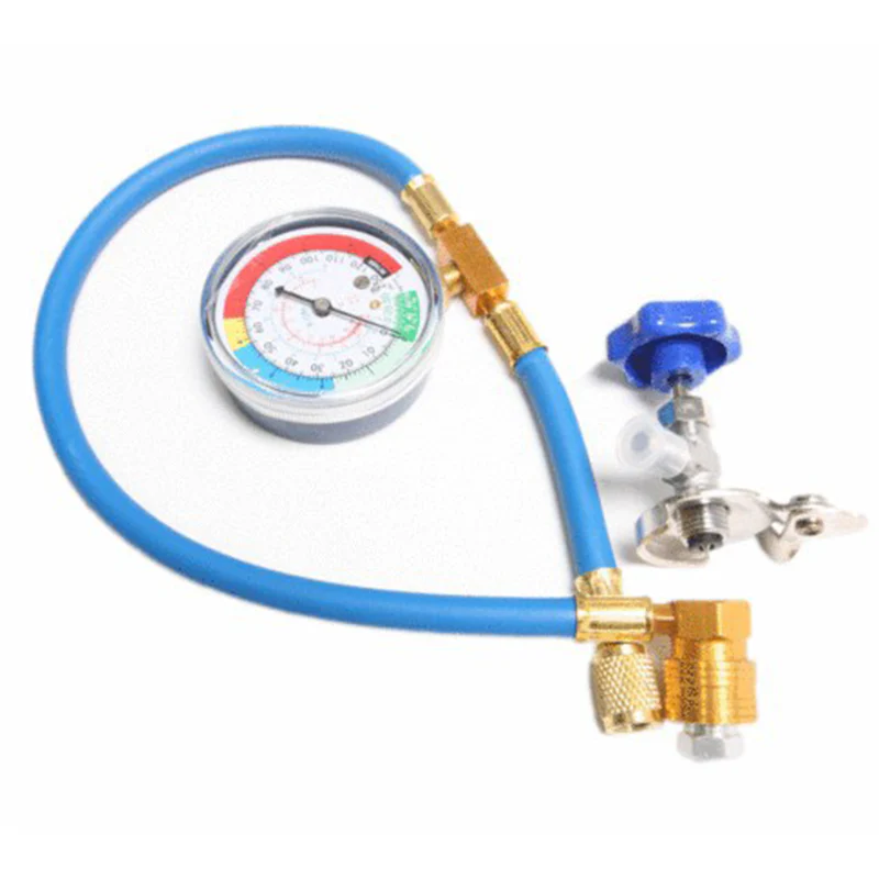 R134a AC-vulslang met manometer