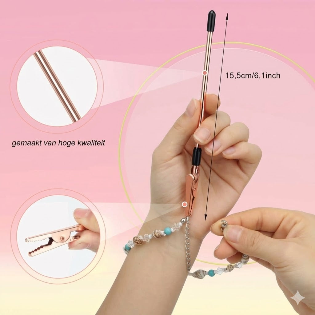 Hulpgereedschap voor armbandsluitingen