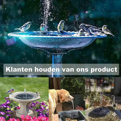 Fontein op zonne-energie
