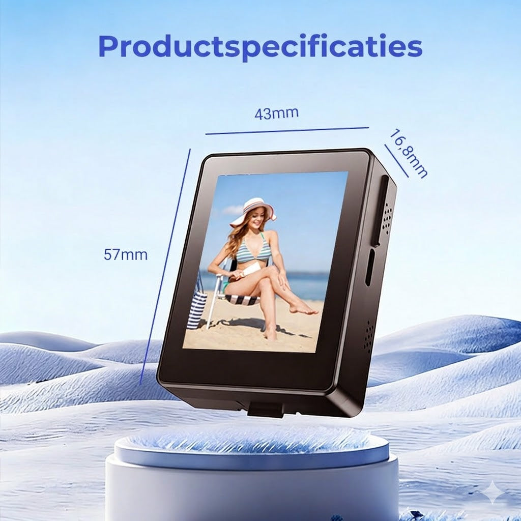 Draagbare draadloze selfie-monitor voor de achtercamera