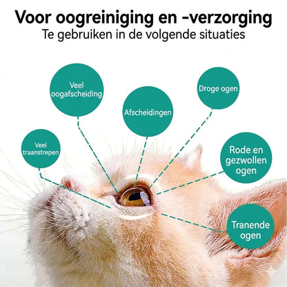 Milde oogspoeling voor honden en katten
