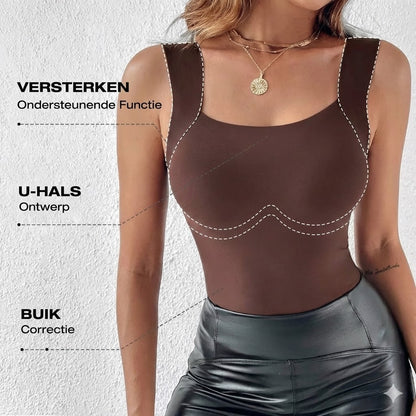 Thermische Tanktop met Ingebouwde BH (U-Hals)