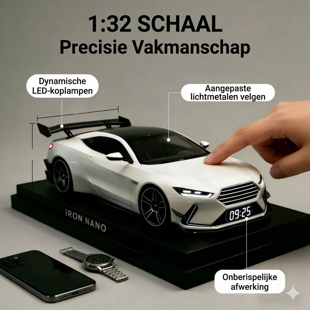 Hypercar Wekker –Realistisch Geluid & Lichteffecten