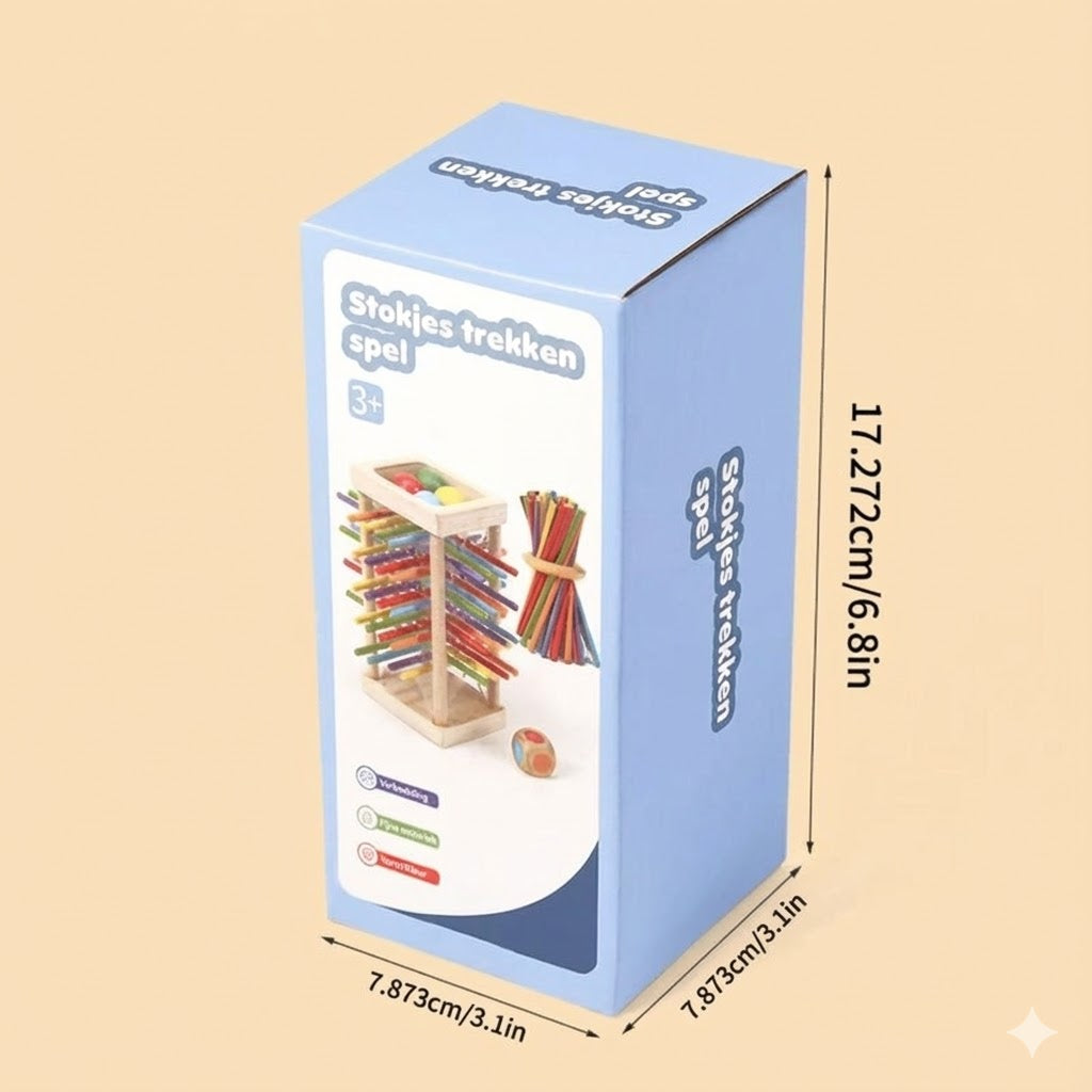 Houten Stokjesspel: Focus & Kleur