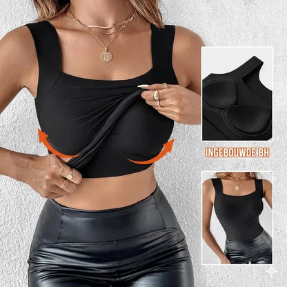 Thermische Tanktop met Ingebouwde BH (U-Hals)