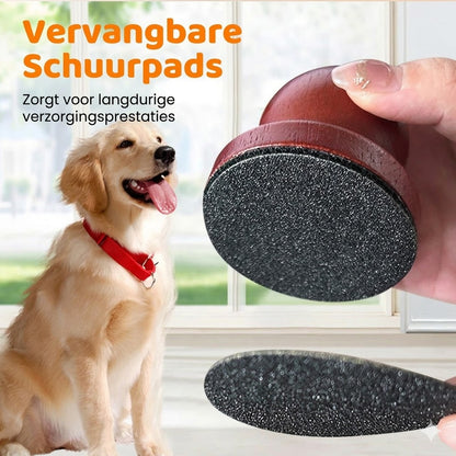 Houten nagelvijl voor huisdieren met vervangbare vijlpads