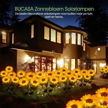 Waterdichte zonne-energie lampen（3 Zonnebloemlampen）